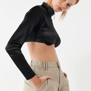 Out From Under Tops - Out From Under Ooh Baby Baby Long Sleeve Bra Top Out From Under Tops - Out From Under Ooh Baby Baby Long Sleeve Bra Top